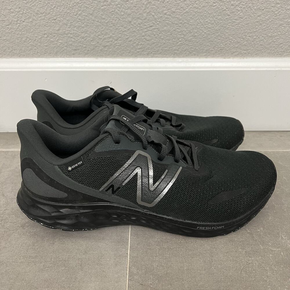 New Balance Fresh Foam Arishi v4 Mens 14 Black Gore-Tex Running Sneaker Shoes